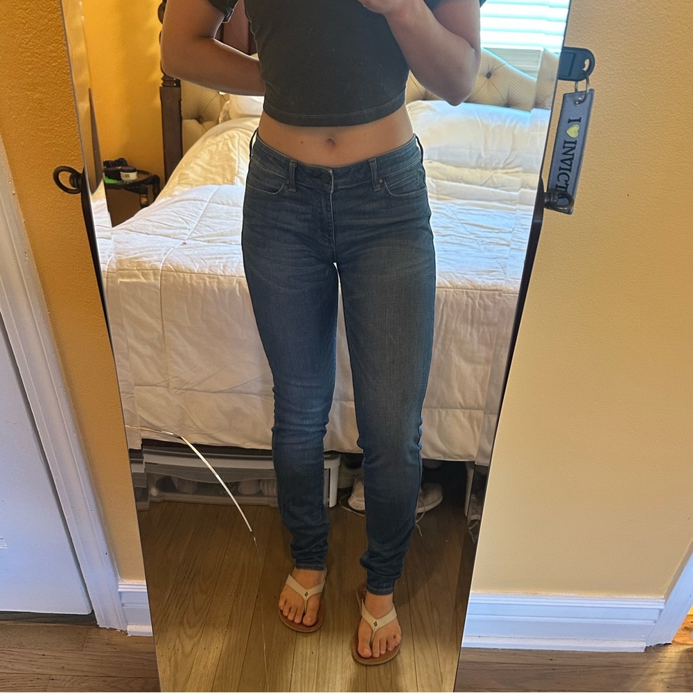 Uniqlo Blue Skinny Jeans Classic Denim